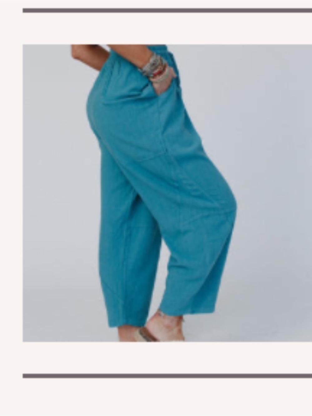 Nomadic Nature Drawstring Harem Pants - Picture 2 of 2